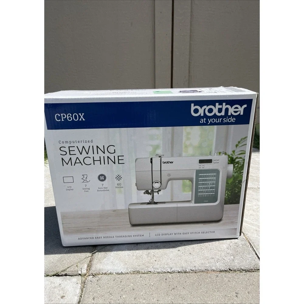 Brother CP60X Computerized Sewing Machine, 60 Built-in Stitches, LCD Display,...